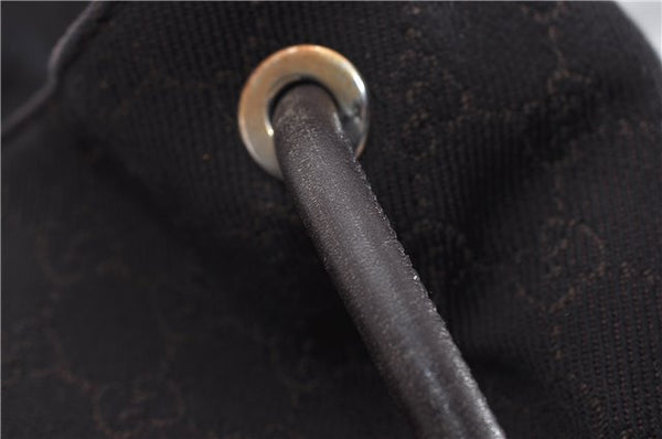 Authentic GUCCI Vintage Shoulder Tote Bag GG Canvas Leather 152279 Brown 0693F