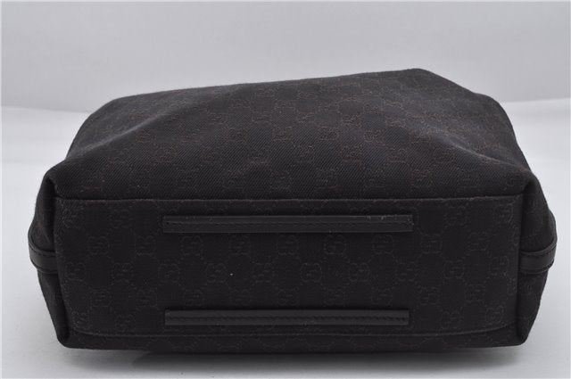 Authentic GUCCI Vintage Shoulder Tote Bag GG Canvas Leather 152279 Brown 0693F