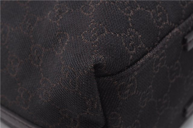 Authentic GUCCI Vintage Shoulder Tote Bag GG Canvas Leather 152279 Brown 0693F