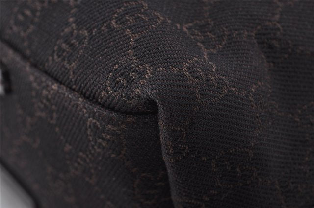 Authentic GUCCI Vintage Shoulder Tote Bag GG Canvas Leather 152279 Brown 0693F