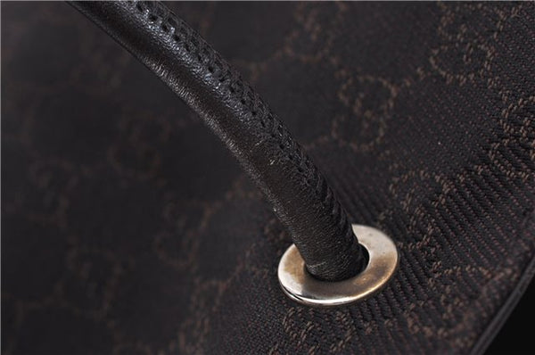 Authentic GUCCI Vintage Shoulder Tote Bag GG Canvas Leather 152279 Brown 0693F