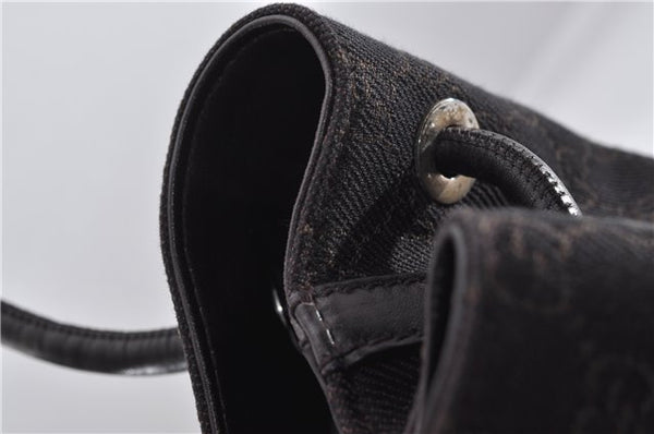 Authentic GUCCI Vintage Shoulder Tote Bag GG Canvas Leather 152279 Brown 0693F