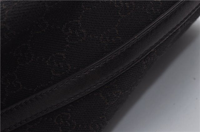 Authentic GUCCI Vintage Shoulder Tote Bag GG Canvas Leather 152279 Brown 0693F