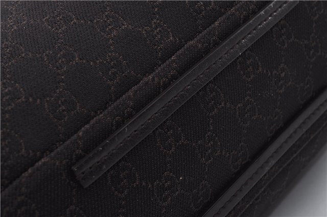 Authentic GUCCI Vintage Shoulder Tote Bag GG Canvas Leather 152279 Brown 0693F