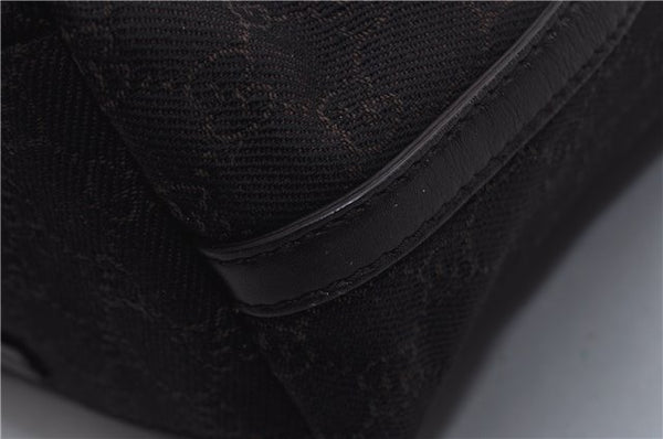 Authentic GUCCI Vintage Shoulder Tote Bag GG Canvas Leather 152279 Brown 0693F