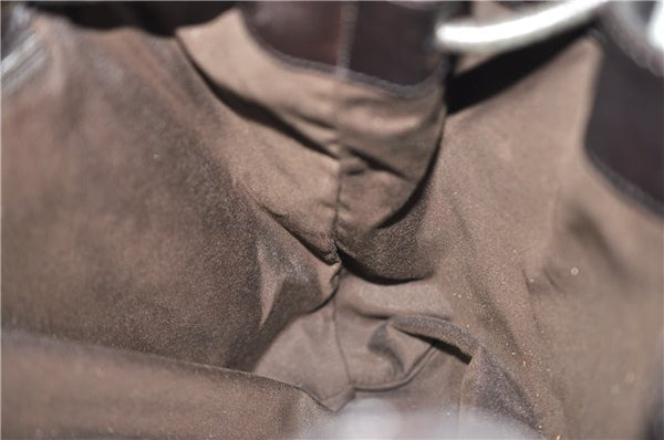 Authentic GUCCI Vintage Shoulder Tote Bag GG Canvas Leather 152279 Brown 0693F