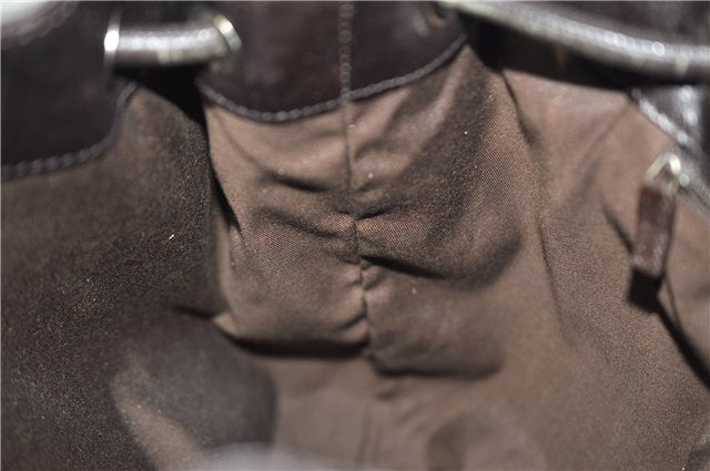 Authentic GUCCI Vintage Shoulder Tote Bag GG Canvas Leather 152279 Brown 0693F