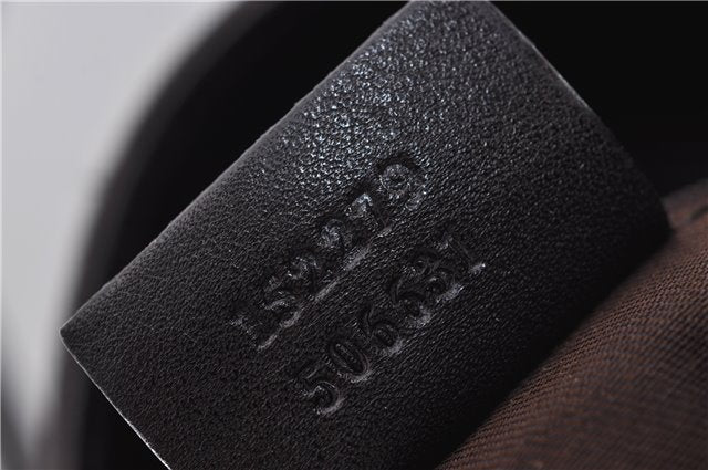 Authentic GUCCI Vintage Shoulder Tote Bag GG Canvas Leather 152279 Brown 0693F