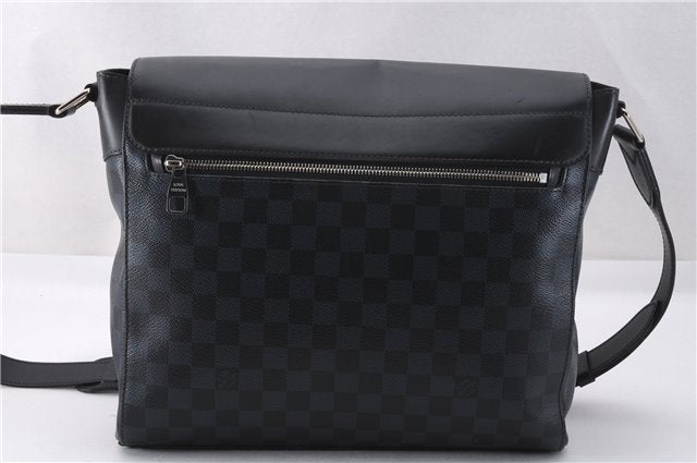 Auth Louis Vuitton Damier Cobalt Newport Messenger PM N41587 Shoulder Bag 0694F