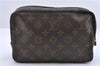 Auth Louis Vuitton Monogram Trousse Toilette 23 Clutch Hand Bag M47524 LV 0695D