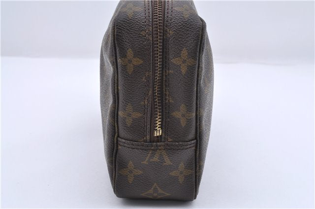 Auth Louis Vuitton Monogram Trousse Toilette 23 Clutch Hand Bag M47524 LV 0695D