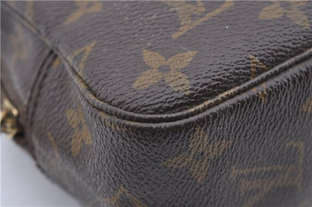 Auth Louis Vuitton Monogram Trousse Toilette 23 Clutch Hand Bag M47524 LV 0695D