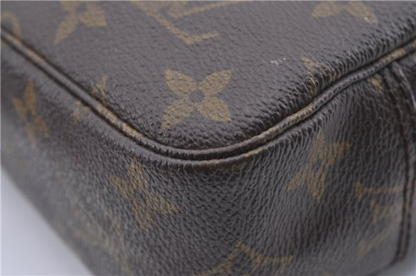 Auth Louis Vuitton Monogram Trousse Toilette 23 Clutch Hand Bag M47524 LV 0695D