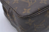 Auth Louis Vuitton Monogram Trousse Toilette 23 Clutch Hand Bag M47524 LV 0695D