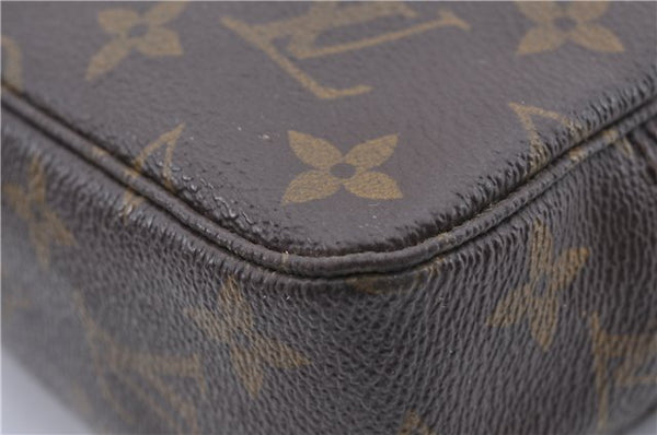 Auth Louis Vuitton Monogram Trousse Toilette 23 Clutch Hand Bag M47524 LV 0695D