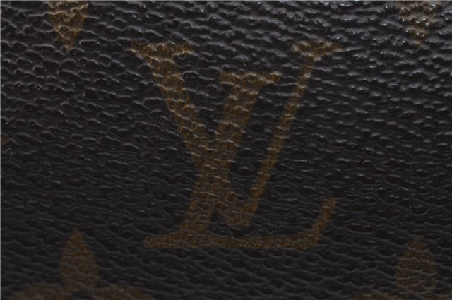 Auth Louis Vuitton Monogram Trousse Toilette 23 Clutch Hand Bag M47524 LV 0695D