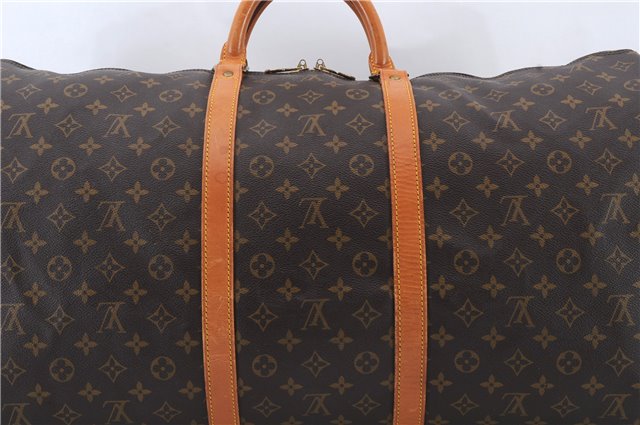 Auth Louis Vuitton Monogram Keepall Bandouliere 60 Boston Bag M41412 LV 0696D