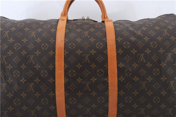 Auth Louis Vuitton Monogram Keepall Bandouliere 60 Boston Bag M41412 LV 0696D