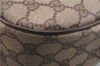 Authentic GUCCI Web Sherry Line Shoulder Cross Bag GG PVC Leather Brown 0697F