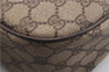 Authentic GUCCI Web Sherry Line Shoulder Cross Bag GG PVC Leather Brown 0697F