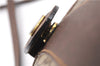 Authentic GUCCI Web Sherry Line Shoulder Cross Bag GG PVC Leather Brown 0697F