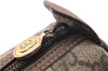 Authentic GUCCI Web Sherry Line Shoulder Cross Bag GG PVC Leather Brown 0697F