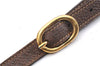 Authentic GUCCI Web Sherry Line Shoulder Cross Bag GG PVC Leather Brown 0697F