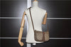 Authentic GUCCI Web Sherry Line Shoulder Cross Bag GG PVC Leather Brown 0697F