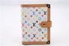 Louis Vuitton Monogram Multicolor Agenda PM Day Planner Cover R20896 White 0698D