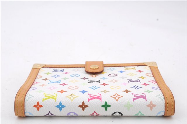 Louis Vuitton Monogram Multicolor Agenda PM Day Planner Cover R20896 White 0698D