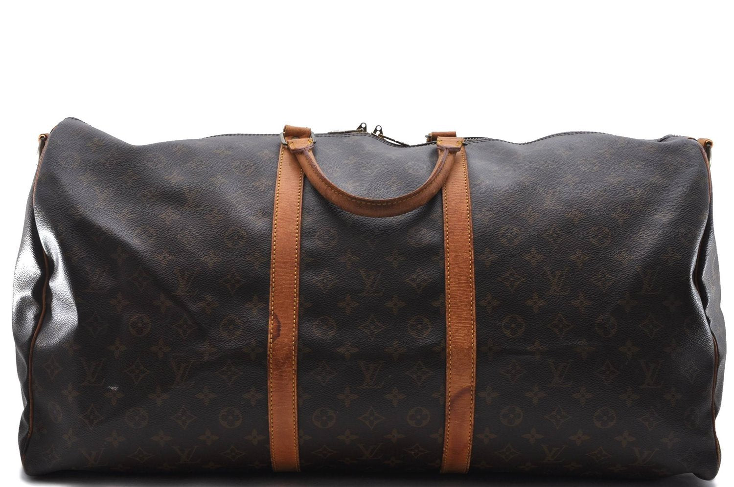 Auth Louis Vuitton Monogram Keepall Bandouliere 60 Boston Bag M41412 LV 0699D