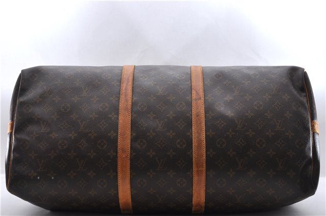 Auth Louis Vuitton Monogram Keepall Bandouliere 60 Boston Bag M41412 LV 0699D