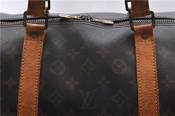 Auth Louis Vuitton Monogram Keepall Bandouliere 60 Boston Bag M41412 LV 0699D