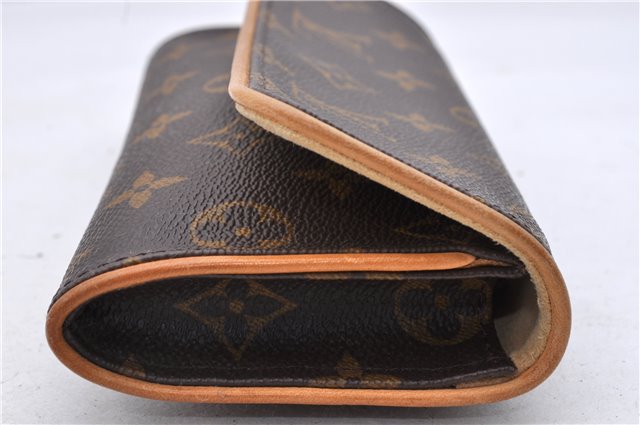 Authentic Louis Vuitton Monogram Pochette Twin PM Shoulder Bag M51854 LV 0700D