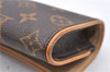 Authentic Louis Vuitton Monogram Pochette Twin PM Shoulder Bag M51854 LV 0700D