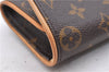 Authentic Louis Vuitton Monogram Pochette Twin PM Shoulder Bag M51854 LV 0700D