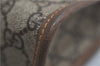 Authentic GUCCI Vintage Clutch Hand Bag Purse GG PVC Leather Brown 0700F