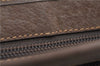 Authentic GUCCI Vintage Clutch Hand Bag Purse GG PVC Leather Brown 0700F