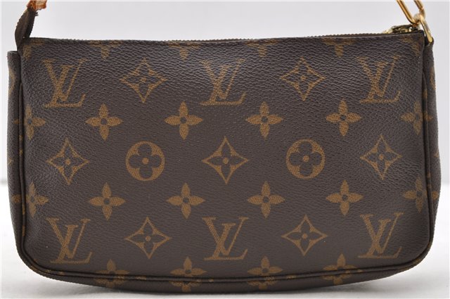 Authentic Louis Vuitton Monogram Pochette Accessoires Pouch M51980 LV 0703D