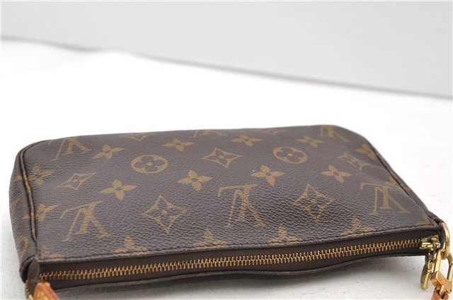 Authentic Louis Vuitton Monogram Pochette Accessoires Pouch M51980 LV 0703D