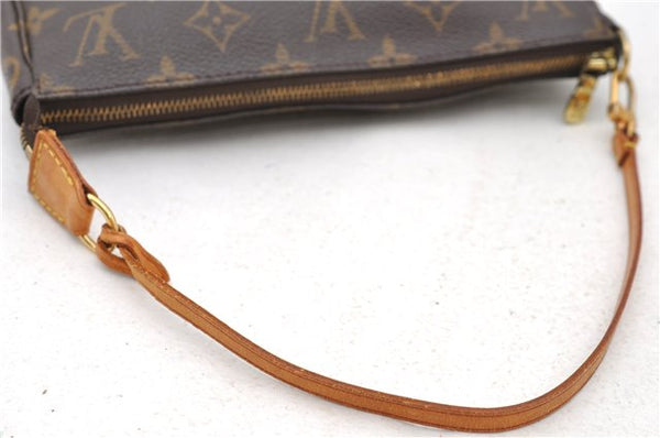 Authentic Louis Vuitton Monogram Pochette Accessoires Pouch M51980 LV 0703D