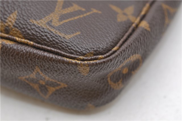 Authentic Louis Vuitton Monogram Pochette Accessoires Pouch M51980 LV 0703D