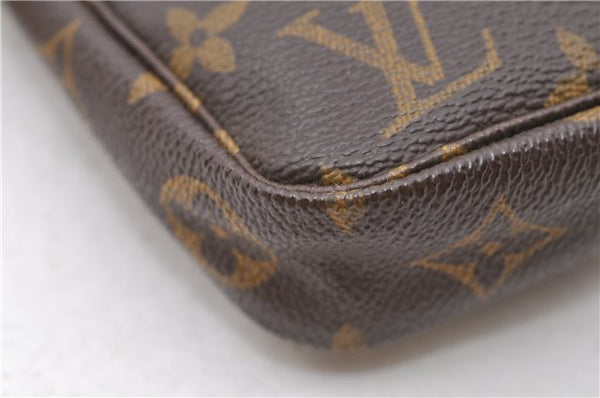 Authentic Louis Vuitton Monogram Pochette Accessoires Pouch M51980 LV 0703D