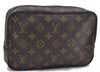 Auth Louis Vuitton Monogram Trousse Toilette 23 Clutch Hand Bag M47524 LV 0706D