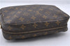 Auth Louis Vuitton Monogram Trousse Toilette 23 Clutch Hand Bag M47524 LV 0706D