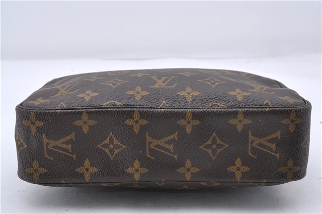 Auth Louis Vuitton Monogram Trousse Toilette 23 Clutch Hand Bag M47524 LV 0706D