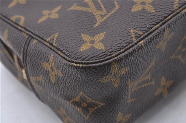 Auth Louis Vuitton Monogram Trousse Toilette 23 Clutch Hand Bag M47524 LV 0706D