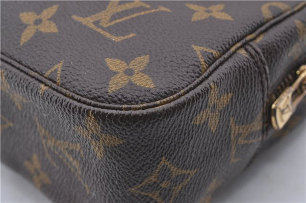 Auth Louis Vuitton Monogram Trousse Toilette 23 Clutch Hand Bag M47524 LV 0706D