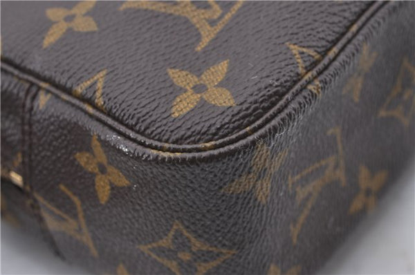 Auth Louis Vuitton Monogram Trousse Toilette 23 Clutch Hand Bag M47524 LV 0706D