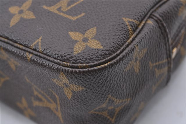 Auth Louis Vuitton Monogram Trousse Toilette 23 Clutch Hand Bag M47524 LV 0706D